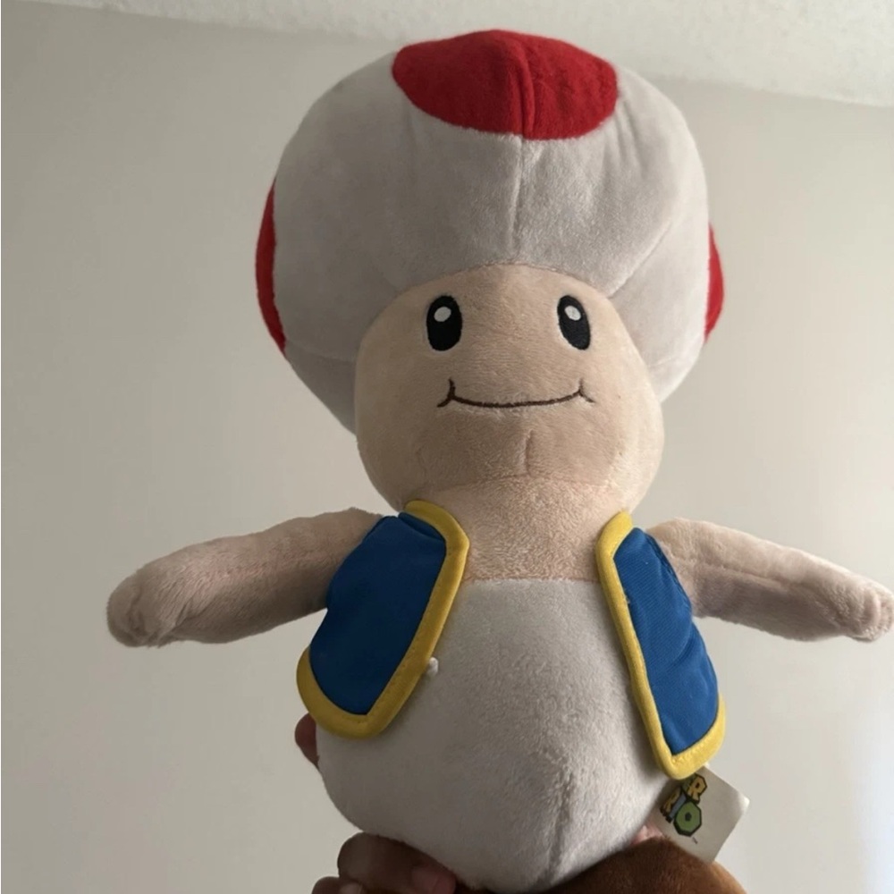 Nintendo Super Mario Toad Washable Plush Doll Super Mario Bros. Character